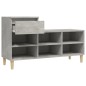 vidaXL Schuhregal Betongrau 102x36x60 cm Holzwerkstoff vidaXL Schuhregal Betongrau 102x36x60 cm Holzwerkstoff