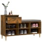vidaXL Schuhregal Räuchereiche 102x36x60 cm Holzwerkstoff vidaXL Schuhregal Räuchereiche 102x36x60 cm Holzwerkstoff