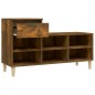 vidaXL Schuhregal Räuchereiche 102x36x60 cm Holzwerkstoff vidaXL Schuhregal Räuchereiche 102x36x60 cm Holzwerkstoff