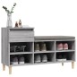 vidaXL Schuhregal Grau Sonoma 102x36x60 cm Holzwerkstoff vidaXL Schuhregal Grau Sonoma 102x36x60 cm Holzwerkstoff