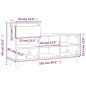 vidaXL Schuhregal Braun Eichen-Optik 102x36x60 cm Holzwerkstoff vidaXL Schuhregal Braun Eichen-Optik 102x36x60 cm Holzwerkstoff