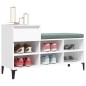 vidaXL Schuhregal Weiß 102x36x60 cm Holzwerkstoff vidaXL Schuhregal Weiß 102x36x60 cm Holzwerkstoff
