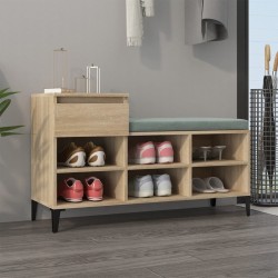 vidaXL Schuhregal Sonoma-Eiche 102x36x60 cm Holzwerkstoff