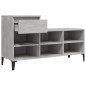 vidaXL Schuhregal Betongrau 102x36x60 cm Holzwerkstoff vidaXL Schuhregal Betongrau 102x36x60 cm Holzwerkstoff