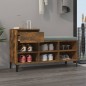 vidaXL Schuhregal Räuchereiche 102x36x60 cm Holzwerkstoff vidaXL Schuhregal Räuchereiche 102x36x60 cm Holzwerkstoff