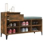 vidaXL Schuhregal Räuchereiche 102x36x60 cm Holzwerkstoff vidaXL Schuhregal Räuchereiche 102x36x60 cm Holzwerkstoff
