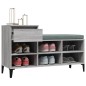 vidaXL Schuhregal Grau Sonoma 102x36x60 cm Holzwerkstoff vidaXL Schuhregal Grau Sonoma 102x36x60 cm Holzwerkstoff