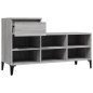 vidaXL Schuhregal Grau Sonoma 102x36x60 cm Holzwerkstoff vidaXL Schuhregal Grau Sonoma 102x36x60 cm Holzwerkstoff
