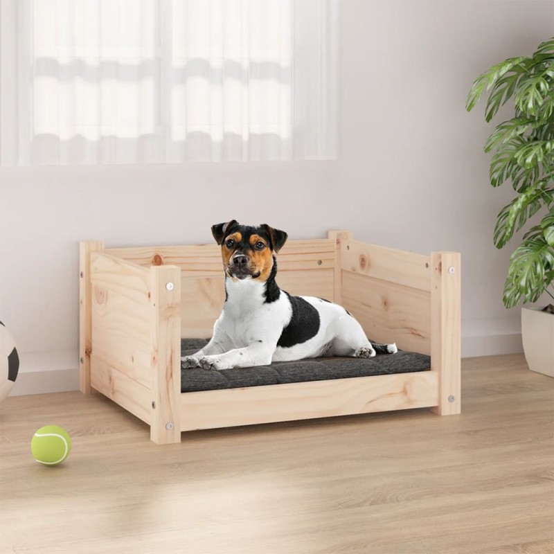 vidaXL Hundebett 55,5x45,5x28 cm Massivholz Kiefer vidaXL Hundebett 55,5x45,5x28 cm Massivholz Kiefer