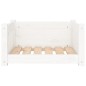 vidaXL Hundebett Weiß 55,5x45,5x28 cm Massivholz Kiefer vidaXL Hundebett Weiß 55,5x45,5x28 cm Massivholz Kiefer