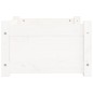 vidaXL Hundebett Weiß 55,5x45,5x28 cm Massivholz Kiefer vidaXL Hundebett Weiß 55,5x45,5x28 cm Massivholz Kiefer