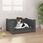 vidaXL Hundebett Grau 55,5x45,5x28 cm Massivholz Kiefer vidaXL Hundebett Grau 55,5x45,5x28 cm Massivholz Kiefer