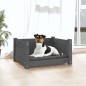 vidaXL Hundebett Grau 55,5x45,5x28 cm Massivholz Kiefer vidaXL Hundebett Grau 55,5x45,5x28 cm Massivholz Kiefer