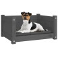 vidaXL Hundebett Grau 55,5x45,5x28 cm Massivholz Kiefer vidaXL Hundebett Grau 55,5x45,5x28 cm Massivholz Kiefer