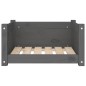 vidaXL Hundebett Grau 55,5x45,5x28 cm Massivholz Kiefer vidaXL Hundebett Grau 55,5x45,5x28 cm Massivholz Kiefer