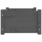 vidaXL Hundebett Grau 55,5x45,5x28 cm Massivholz Kiefer vidaXL Hundebett Grau 55,5x45,5x28 cm Massivholz Kiefer