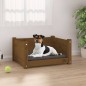 vidaXL Hundebett Honigbraun 55,5x45,5x28 cm Massivholz Kiefer vidaXL Hundebett Honigbraun 55,5x45,5x28 cm Massivholz Kiefer