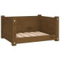 vidaXL Hundebett Honigbraun 55,5x45,5x28 cm Massivholz Kiefer vidaXL Hundebett Honigbraun 55,5x45,5x28 cm Massivholz Kiefer