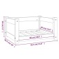 vidaXL Hundebett Honigbraun 55,5x45,5x28 cm Massivholz Kiefer vidaXL Hundebett Honigbraun 55,5x45,5x28 cm Massivholz Kiefer