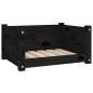 vidaXL Hundebett Schwarz 55,5x45,5x28 cm Massivholz Kiefer vidaXL Hundebett Schwarz 55,5x45,5x28 cm Massivholz Kiefer