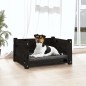 vidaXL Hundebett Schwarz 55,5x45,5x28 cm Massivholz Kiefer vidaXL Hundebett Schwarz 55,5x45,5x28 cm Massivholz Kiefer