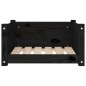 vidaXL Hundebett Schwarz 55,5x45,5x28 cm Massivholz Kiefer vidaXL Hundebett Schwarz 55,5x45,5x28 cm Massivholz Kiefer