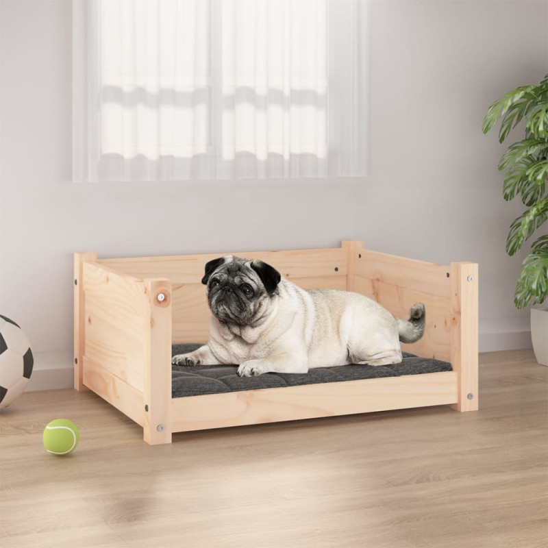 vidaXL Hundebett 65,5x50,5x28 cm Massivholz Kiefer vidaXL Hundebett 65,5x50,5x28 cm Massivholz Kiefer