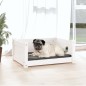 vidaXL Hundebett Weiß 65,5x50,5x28 cm Massivholz Kiefer vidaXL Hundebett Weiß 65,5x50,5x28 cm Massivholz Kiefer