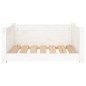 vidaXL Hundebett Weiß 65,5x50,5x28 cm Massivholz Kiefer vidaXL Hundebett Weiß 65,5x50,5x28 cm Massivholz Kiefer
