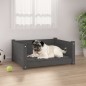 vidaXL Hundebett Grau 65,5x50,5x28 cm Massivholz Kiefer vidaXL Hundebett Grau 65,5x50,5x28 cm Massivholz Kiefer