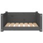 vidaXL Hundebett Grau 65,5x50,5x28 cm Massivholz Kiefer vidaXL Hundebett Grau 65,5x50,5x28 cm Massivholz Kiefer
