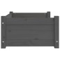 vidaXL Hundebett Grau 65,5x50,5x28 cm Massivholz Kiefer vidaXL Hundebett Grau 65,5x50,5x28 cm Massivholz Kiefer