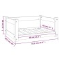 vidaXL Hundebett Honigbraun 65,5x50,5x28 cm Massivholz Kiefer vidaXL Hundebett Honigbraun 65,5x50,5x28 cm Massivholz Kiefer