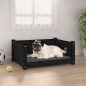 vidaXL Hundebett Schwarz 65,5x50,5x28 cm Massivholz Kiefer vidaXL Hundebett Schwarz 65,5x50,5x28 cm Massivholz Kiefer