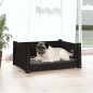 vidaXL Hundebett Schwarz 65,5x50,5x28 cm Massivholz Kiefer vidaXL Hundebett Schwarz 65,5x50,5x28 cm Massivholz Kiefer