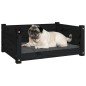 vidaXL Hundebett Schwarz 65,5x50,5x28 cm Massivholz Kiefer vidaXL Hundebett Schwarz 65,5x50,5x28 cm Massivholz Kiefer