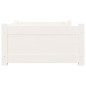 vidaXL Hundebett Weiß 75,5x55,5x28 cm Massivholz Kiefer vidaXL Hundebett Weiß 75,5x55,5x28 cm Massivholz Kiefer