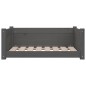 vidaXL Hundebett Grau 75,5x55,5x28 cm Massivholz Kiefer vidaXL Hundebett Grau 75,5x55,5x28 cm Massivholz Kiefer