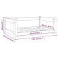 vidaXL Hundebett Honigbraun 75,5x55,5x28 cm Massivholz Kiefer vidaXL Hundebett Honigbraun 75,5x55,5x28 cm Massivholz Kiefer