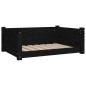vidaXL Hundebett Schwarz 75,5x55,5x28 cm Massivholz Kiefer vidaXL Hundebett Schwarz 75,5x55,5x28 cm Massivholz Kiefer