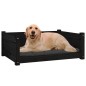 vidaXL Hundebett Schwarz 75,5x55,5x28 cm Massivholz Kiefer vidaXL Hundebett Schwarz 75,5x55,5x28 cm Massivholz Kiefer