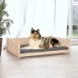 vidaXL Hundebett 95,5x65,5x28 cm Massivholz Kiefer vidaXL Hundebett 95,5x65,5x28 cm Massivholz Kiefer