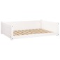 vidaXL Hundebett Weiß 95,5x65,5x28 cm Massivholz Kiefer vidaXL Hundebett Weiß 95,5x65,5x28 cm Massivholz Kiefer