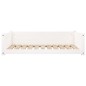 vidaXL Hundebett Weiß 95,5x65,5x28 cm Massivholz Kiefer vidaXL Hundebett Weiß 95,5x65,5x28 cm Massivholz Kiefer