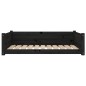 vidaXL Hundebett Schwarz 95,5x65,5x28 cm Massivholz Kiefer vidaXL Hundebett Schwarz 95,5x65,5x28 cm Massivholz Kiefer