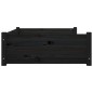 vidaXL Hundebett Schwarz 95,5x65,5x28 cm Massivholz Kiefer vidaXL Hundebett Schwarz 95,5x65,5x28 cm Massivholz Kiefer