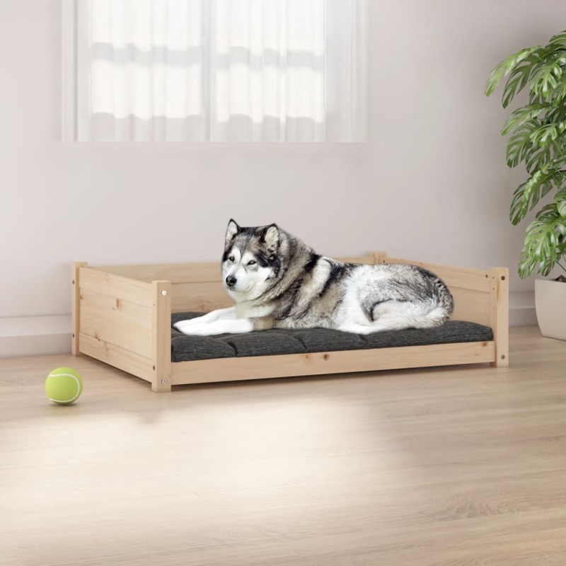 vidaXL Hundebett 105,5x75,5x28 cm Massivholz Kiefer vidaXL Hundebett 105,5x75,5x28 cm Massivholz Kiefer