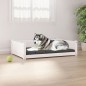 vidaXL Hundebett Weiß 105,5x75,5x28 cm Massivholz Kiefer vidaXL Hundebett Weiß 105,5x75,5x28 cm Massivholz Kiefer