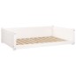 vidaXL Hundebett Weiß 105,5x75,5x28 cm Massivholz Kiefer vidaXL Hundebett Weiß 105,5x75,5x28 cm Massivholz Kiefer