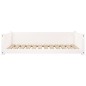 vidaXL Hundebett Weiß 105,5x75,5x28 cm Massivholz Kiefer vidaXL Hundebett Weiß 105,5x75,5x28 cm Massivholz Kiefer